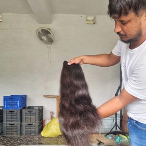 ผมหยักศกธรรมชาติสำหรับต่อผมหยักศกแบบอินเดียสีดำเงางามและนุ่มสลวย - Product Image 4