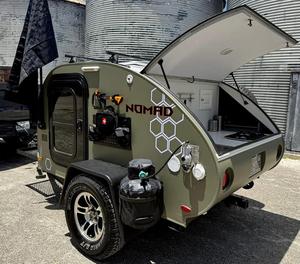 NOUVEAU 2025 NOMAD TEARDROP CAMPER Remorque modulaire mini légère imperméable Remorque de voyage Caravane mobile Maison mobile à vendre - Product Image 1