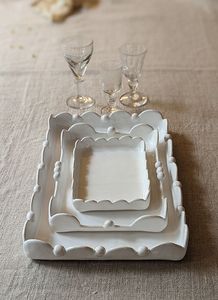 Plateau de service décoratif en céramique Idée cadeau parfaite pour les mariages Pendaison de crémaillère et les fêtes - Product Image 3