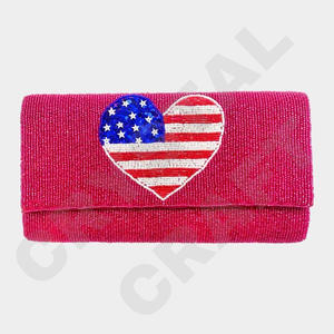 Belle pochette à monnaie multicolore en perles de rocaille Accessoire à la mode avec des caractéristiques uniques - Product Image 4