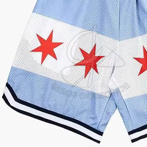 Nouveau Style High Street Summer Basketball Shorts Patchs personnalisés Casual Respirant Mesh Shorts Pour Garçon - Product Image 3