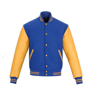 Veste universitaire de haute qualité pour hommes et femmes, logo personnalisé, veste universitaire en cuir à manches longues, choisissez votre propre couleur et taille - Product Image 1