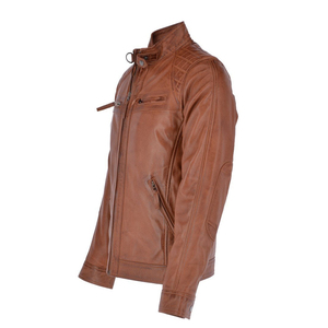 Veste en cuir véritable pour hommes Offre Spéciale veste en cuir pour hommes coupe ajustée personnalisée avec un design de qualité supérieure pour la veste en cuir pour hommes - Product Image 4