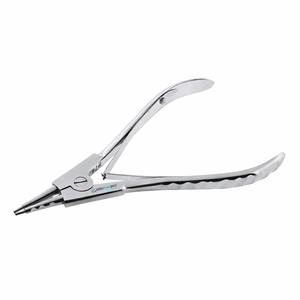 Pince à ouvrir les anneaux en acier inoxydable, outil de bijouterie, poignée jaune - Product Image 4