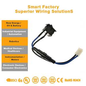 Harnais de câblage professionnel pour Ethernet industriel et contrôle de l'alimentation, câble M12 et interrupteur marche/arrêt pour caméra de vidéosurveillance et systèmes JCB - Product Image 3