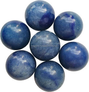 Haute Qualité Bleu Aventurine Gemme Sphère Amour Style Feng Shui Sculpté Guérison Métaphysique Boule De Cristal Bleu Agate En Gros - Product Image 3