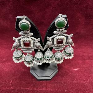 Pendientes de Plata Oxidada para Mujer, Joyería Étnica Bohemia, Regalo para Ella - Product Image 6