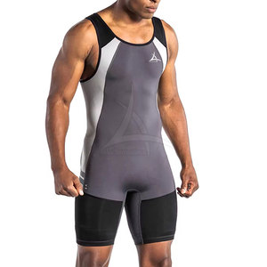 Custom <b>Men</b> Adult Wrestling <b>Singlet</b> Breathable Eco-Friendly Quick Dry Athletic Sleeveless Design Your Pattern Customized Colors - Product Image 5