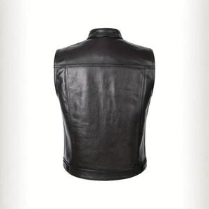 Top Notch Real Leather <b>Vest</b> for Men Wholesale Casual OEM Men Leather <b>Vest</b> Stylish Breathable Design Men Leather <b>Vest</b> - Product Image 5