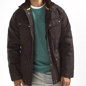 Veste en toile cirée pour homme personnalisable pour l'hiver, 100% coton, respirante, séchage rapide, décontractée, option logo sur le devant, plusieurs tailles - Product Image 2