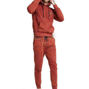 Vêtements de mode survêtements lavés à l'acide vêtements d'hiver survêtements lavés à l'acide survêtements de lavage à l'acide de couleur unie - Product Image 1