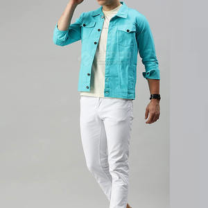 Veste en jean personnalisée en gros fabrication d'usine nouveauté veste d'hiver en jean à manches longues pour hommes - Product Image 5