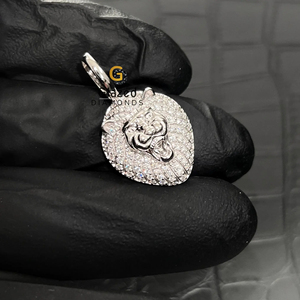 จี้ฮิปฮอปสุดสวยมาใหม่ประดับด้วยเพชรโมอิส925สีเงินสเตอริง - Product Image 2