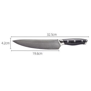 Cuchillo de Chef forjado hecho a mano, acero de Damasco, mango de madera, Apto para lavavajillas, personalizable, herramienta de cocina profesional OEM, Pakistán - Product Image 2