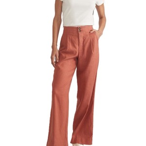 Pantalones Anchos de Pierna Ancha para Mujer, Talla Grande, Cintura Alta, con Bolsillos, Pantalones Acampanados, Primavera Verano, Sólidos, Finos, Elegantes - Product Image 1