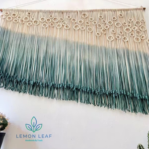 Macrame ม่านติดผนังสำหรับงานแต่งงาน, ม่านติดเพดานตกแต่งกลางแจ้งสไตล์โรมันส่งตรงจากผู้ผลิตสำหรับวันพิเศษ - Product Image 1