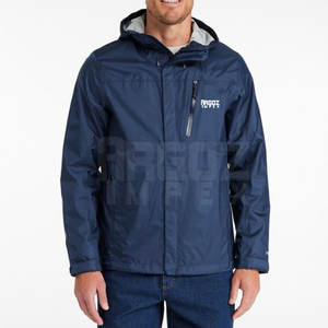 Veste de pluie d'hiver pour hommes la plus vendue dernier style avec logo à col à capuche disponible en gros pour la vente en ligne - Product Image 1
