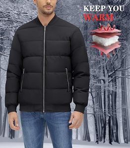 Veste coupe-vent matelassée pour homme personnalisée avec capuche, vêtements décontractés de la plus haute qualité, fine, longue et couleur personnalisable - Product Image 2