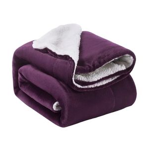 Luxurious 100% Wool Jacquard Blanket Wholesale Custom Size Double Layer Reversible Sherpa Fleece Throw Premium Quality Knitted - Product Image 1