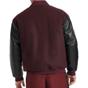 Vestes Letterman de style universitaire en laine légère de haute qualité Capuche de support de conception OEM personnalisable Noir pour la saison d'hiver XL - Product Image 4