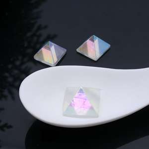 Colgante de cuarzo con forma de flor de orgón, pirámide de cristal rosa, Ángel de cristal, aura, obsidiana negra, amatista, canto de cristal, pirámide de Ángel - Product Image 3