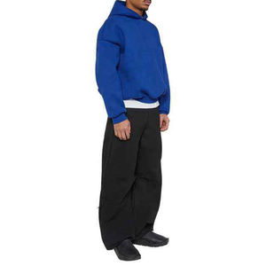 Logotipo personalizado Ropa de hombre Streetwear 100% Sudadera con capucha de algodón de alta calidad Heavyweight Boxy Hoodie - Product Image 4