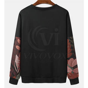 Sudaderas de secado rápido de algodón a prueba de viento para hombre Logotipo personalizado Patrón sólido Esenciales de invierno - Product Image 2