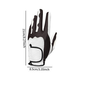 Gant de golf en cuir de mouton véritable de qualité supérieure Impression numérique Gants de golf en cuir Cabretta pour hommes - Product Image 3