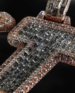 Collar con colgante de diamante Moissanite al por mayor con cadena de oro, plata o platino perfecta para compromiso de boda - Product Image 3