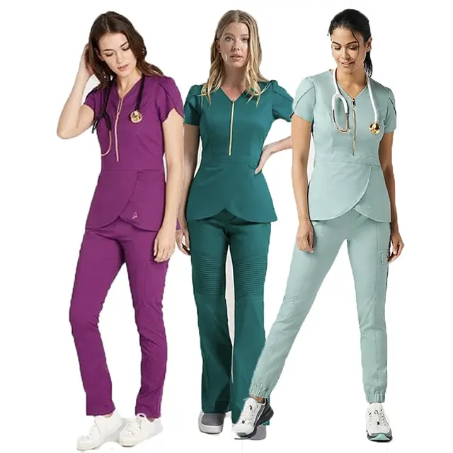 XinYangYi-Conjuntos de uniformes médicos de tela, uniformes de marcas, uniformes de Hospital, enfermeras y dentales