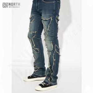 Jeans Rectos Ligeros Personalizados para Hombre, 100% Algodón, Secado Rápido, Ropa Urbana, Mejor Venta 2025, Jeans de Mezclilla al por Mayor para Hombre - Product Image 5