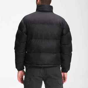 เสื้อแจ็กเก็ตขนเป็ดสีดำสำหรับผู้ชายเสื้อแจ็คเก็ตขนเป็ดแบบปรับแต่งได้ - Product Image 4