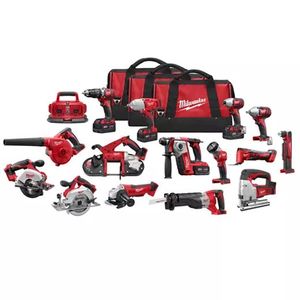 Kit de Herramientas Todo en Uno Milwaukee M18, Llave Inglesa, Taladro, Destornillador, Soplador, Batería de Iones de Litio, Juego de Herramientas Multifuncional Clásico de 24 Piezas - Product Image 2