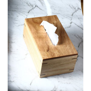 Boîte à mouchoirs en bois brun foncé de qualité exclusive boîte à mouchoirs décorative luxueuse porte-serviettes pour accessoires de restaurant d'hôtel - Product Image 3