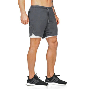 Qualité supérieure Hommes Gym Fitness Shorts Casual Nylon Shorts En Plein Air Jogging Workout Genou Longueur Plaine Sweat Shorts Garçons - Product Image 6