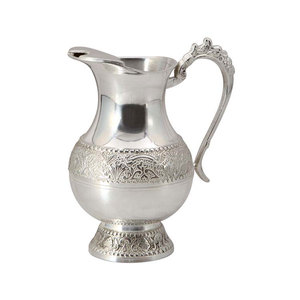 Jarra de agua de metal niquelado de diseño personalizado de tendencia superior para fiestas, tiendas de Catering y Catering, precio al por mayor - Product Image 2