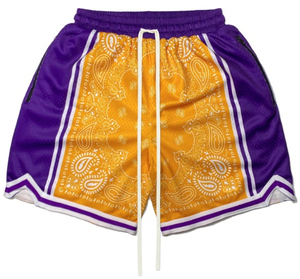 Pantalones cortos de baloncesto personalizados de alta calidad para hombre tela de malla de talla grande para fútbol béisbol OEM ODM - Product Image 5