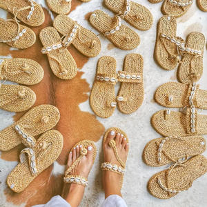 Sandalias de Playa de Hierba Marina Más Vendidas para Mujer, Sandalias Ecológicas de Verano para Mujer de Fábrica en Vietnam - Product Image 3