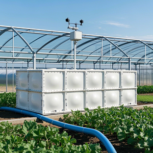 Usine personnalisée 10,000 litres FRP réservoir d'eau 220v ventes divisées combiné eau potable de ferme pliable conception traitement de l'eau - Product Image 6