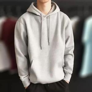 New Fashion <b>Men</b> Autumn Winter Hooded Street Long Sleeve Loose Solid Color Hooded Casual Blouse Fleece Tops <b>Yellow</b> <b>Hoodies</b> - Product Image 5