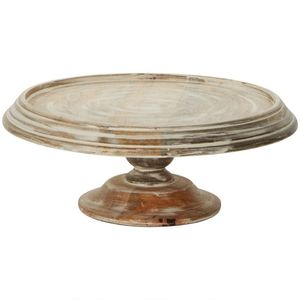 Support à gâteau en bois moderne conçu pour les fonctions contemporaines de la maison et l'affichage élégant de desserts avec un style en bois poli - Product Image 1
