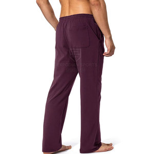 Fashionable Lightweight Mid Waist Men <b>Flare</b> Baggy <b>Sweatpants</b> Slim Fit Comfortable Casual Breathable Eco-Friendly 100% Cotton - Product Image 3