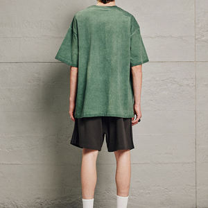 เสื้อยืดคอกลมแขนสั้นโอเวอร์ไซส์230กรัมผ้าคอตตอน100% ออกแบบโลโก้ได้ตามต้องการระบายอากาศได้ดีแห้งเร็วลำลอง - Product Image 4