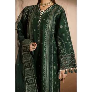 Vestido Bordado Mehmatal-Zinia-Lawn, Elegante Estilo para Madre de la Novia-MBN-07 - Product Image 4