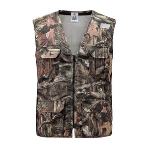 Oem Service Color liso Moda cuero caza chaleco nuevo estilo cremallera frontal transpirable cuero caza chaleco - Product Image 5