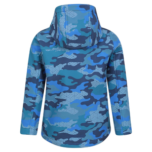 Autumn Winter Softshell Rain Jacket for <b>Kids</b> Street Fashion Long Hooded Waterproof Coat for Outdoor Sports Lightweight - Product Image 2