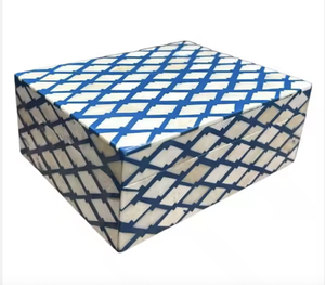 Boîte de rangement pour bijoux en os incrusté vintage, boîte de rangement décorative en os incrusté faite à la main, boîte de rangement pour bijoux - Product Image 5