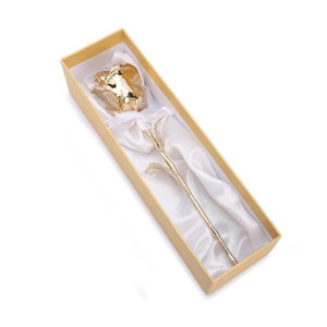 Factory Direct Luxury 24K Gold Dipped Real Rose Preserved Flower Elegant and Unique Gift for Mothers Day and Home Decoration - Product Image 2