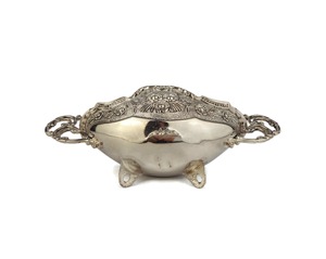Bol en argent élégant de designer pour les fonctions de mariage, les occasions festives, les buffets et les centres de table à domicile, vente en gros en provenance d'Inde - Product Image 3