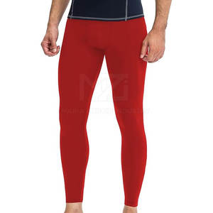 Leggings de Compresión de Cintura Alta, Efecto Push-Up, Color Personalizado Disponible, Transpirables, Cintura Elástica, Spandex/Poliéster para Hombre - Product Image 2